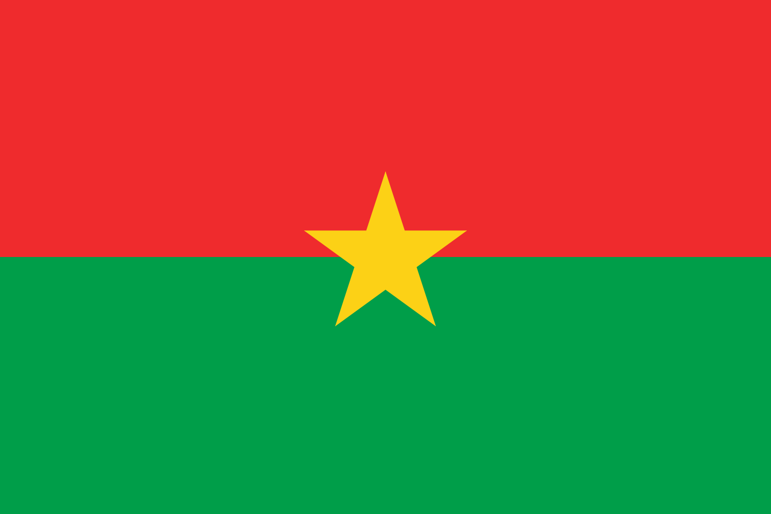 Obr�zek st�tn� vlajky st�tu Burkina Faso - v rozli�en� 1536x1024 - Afrika