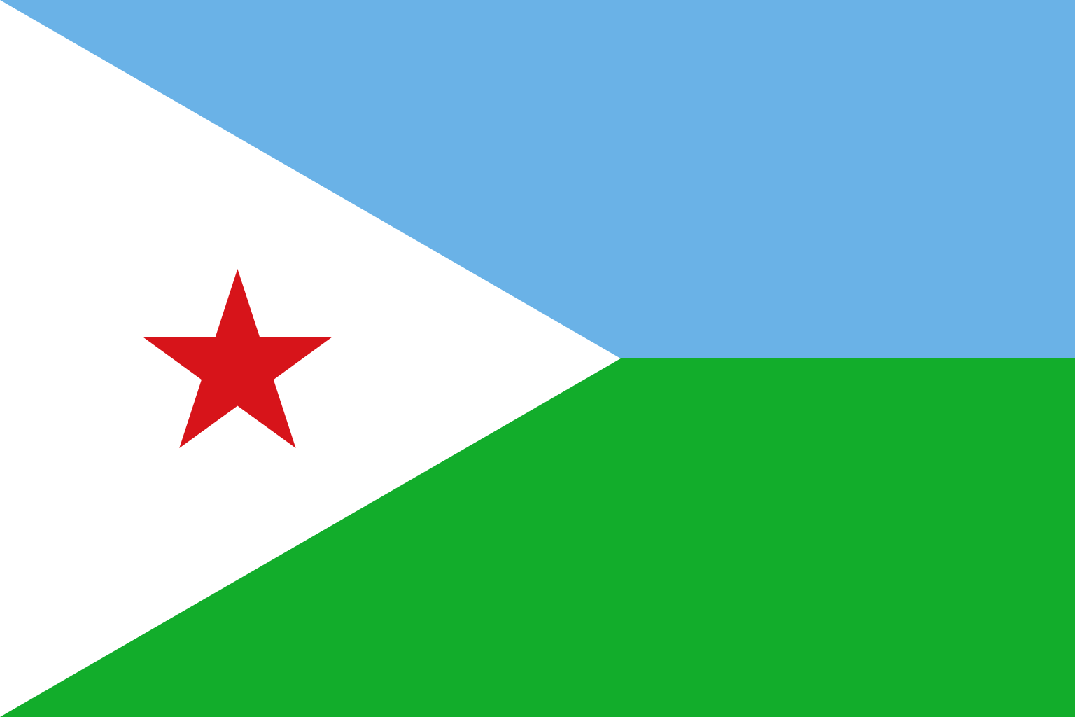 Obr�zek st�tn� vlajky st�tu D�ibutsko - v rozli�en� 1536x1024 - Afrika