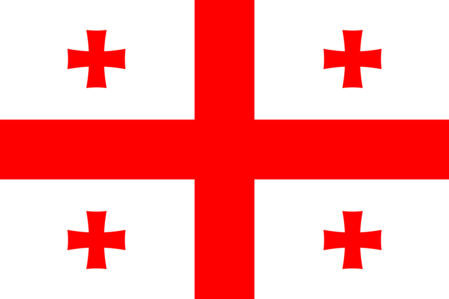 Obr�zek st�tn� vlajky st�tu Gruzie - v rozli�en� 1536x1024 - Bl�zk� v�chod