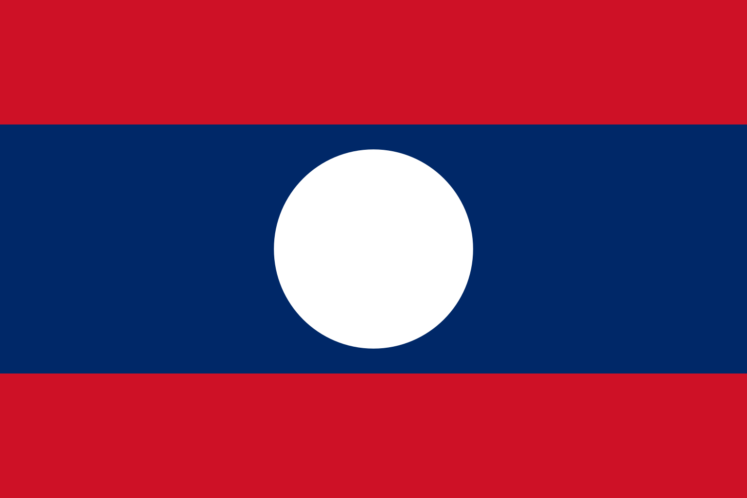 Obr�zek st�tn� vlajky st�tu Laos - v rozli�en� 1536x1024 - V�chodn� Asie