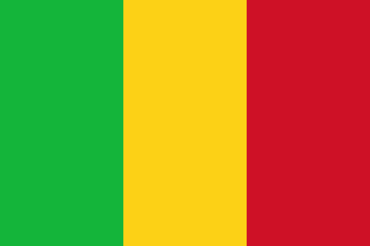 Obrázek státní vlajky státu Mali - v rozlišení 1536x1024 - Afrika Obrázek státní vlajky státu Mali - v rozlišení 1536x1024 - Afrika