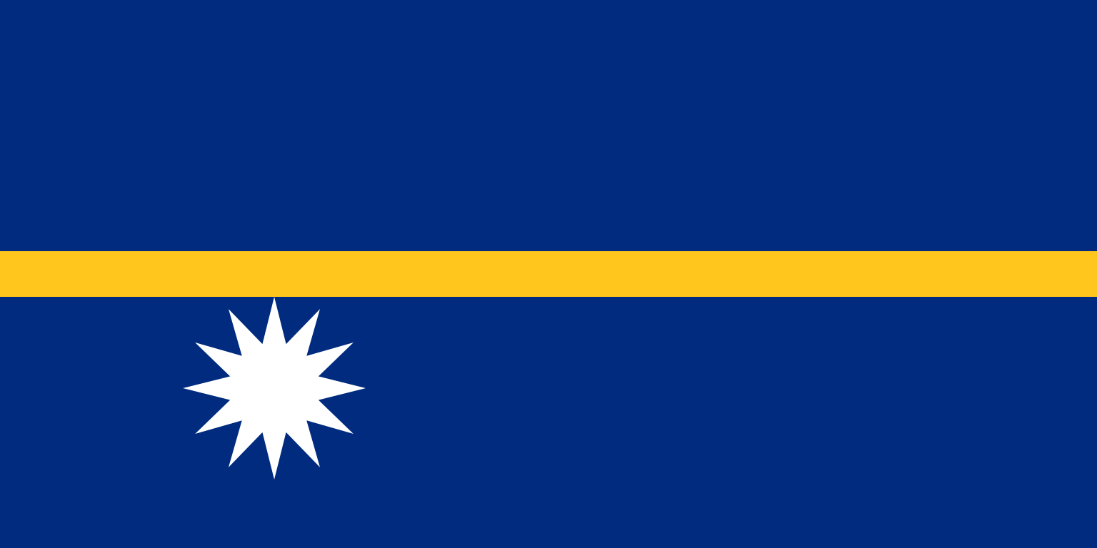 Obr�zek st�tn� vlajky st�tu Nauru - v rozli�en� 1536x768 - Oce�nie