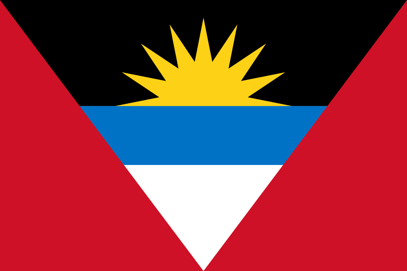 Obrázek státní vlajky státu Antigua a Barbuda - v rozlišení 1680x1120 - Střední Amerika Obrázek státní vlajky státu Antigua a Barbuda - v rozlišení 1680x1120 - Střední Amerika