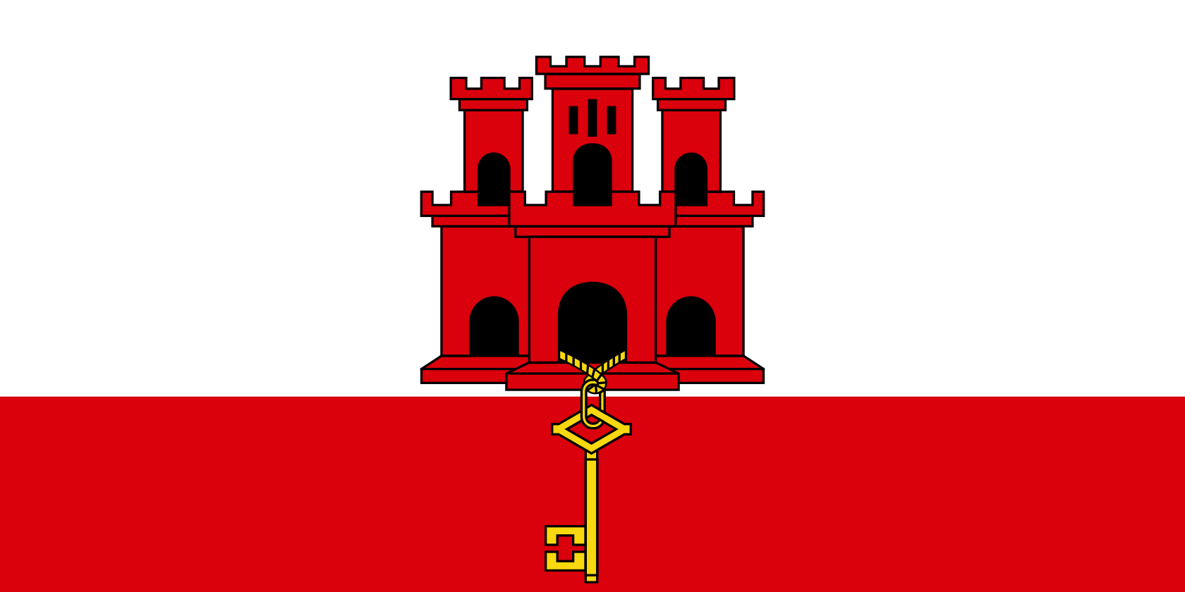 Obrázek státní vlajky státu Gibraltar - v rozlišení 1680x840 - Evropa Obrázek státní vlajky státu Gibraltar - v rozlišení 1680x840 - Evropa