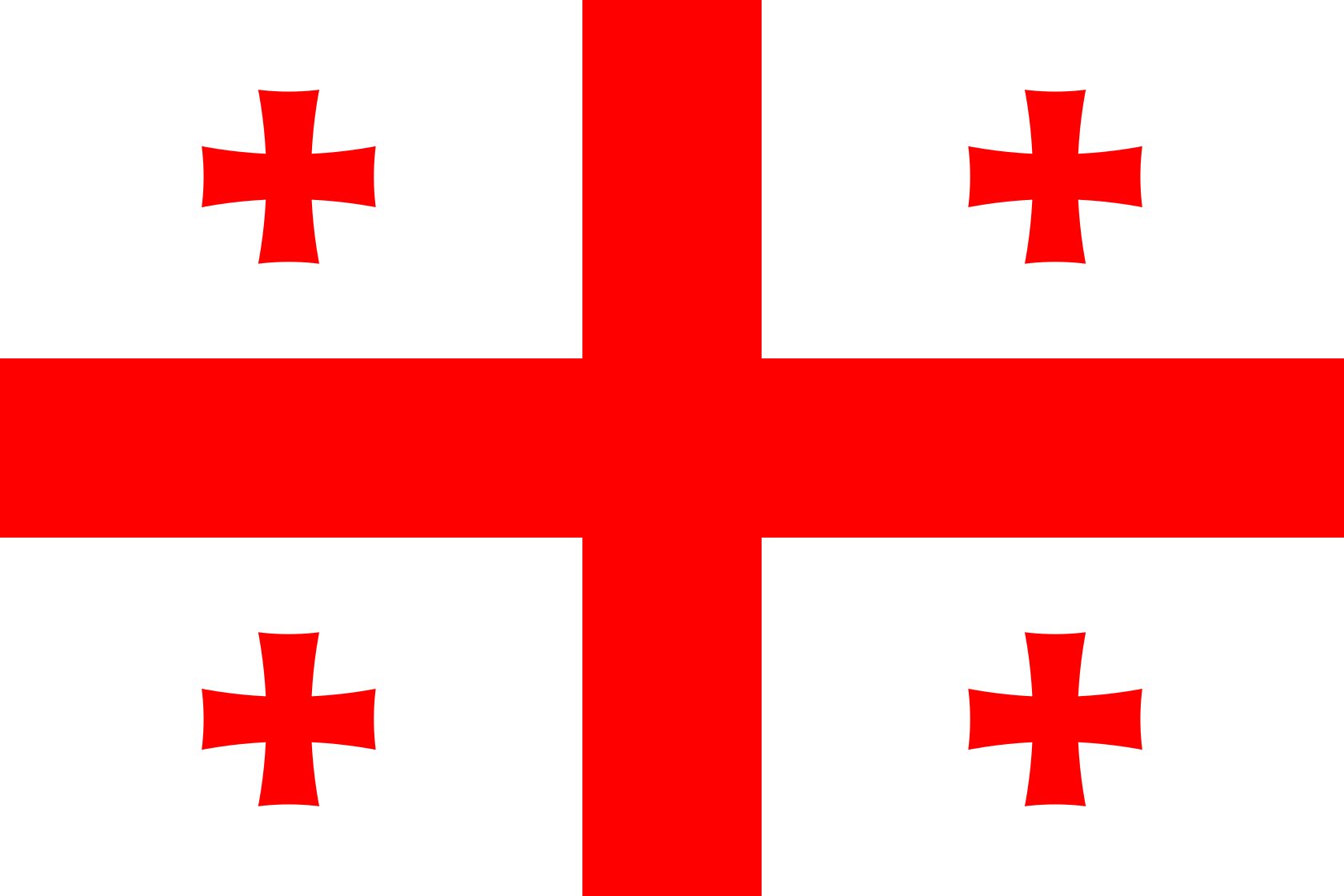 Obr�zek st�tn� vlajky st�tu Gruzie - v rozli�en� 1680x1120 - Bl�zk� v�chod