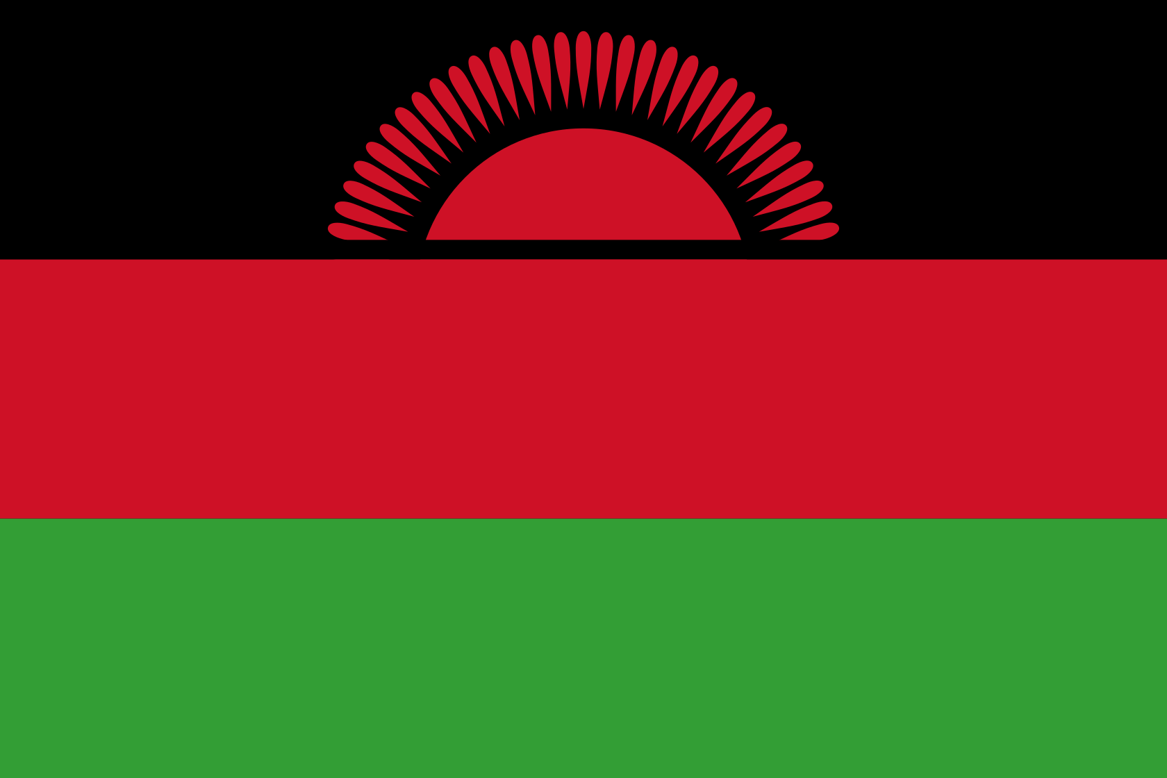Obrázek státní vlajky státu Malawi - v rozlišení 1680x1120 - Afrika Obrázek státní vlajky státu Malawi - v rozlišení 1680x1120 - Afrika