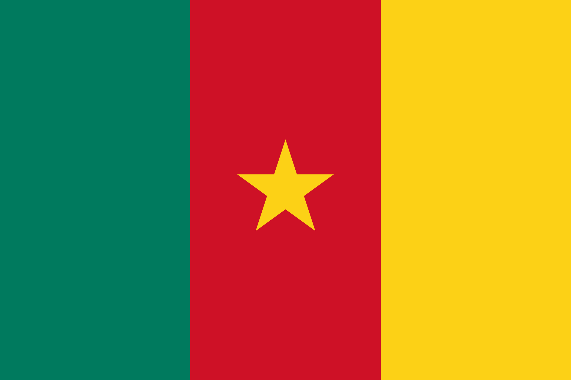 Obrázek státní vlajky státu Kamerun - v rozlišení 1920x1280 - Afrika Obrázek státní vlajky státu Kamerun - v rozlišení 1920x1280 - Afrika