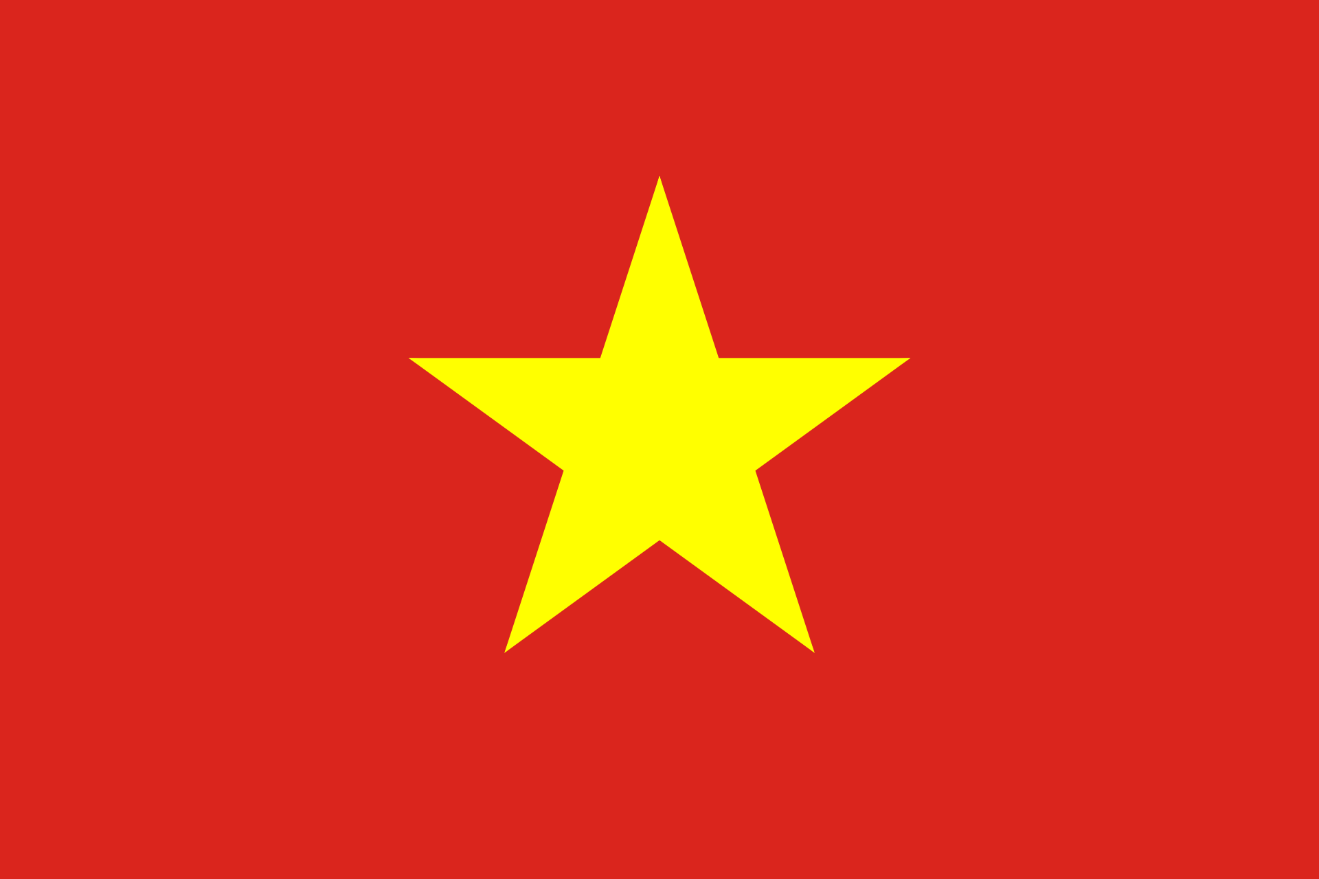 Obr�zek st�tn� vlajky st�tu Vietnam - v rozli�en� 1920x1280 - V�chodn� Asie