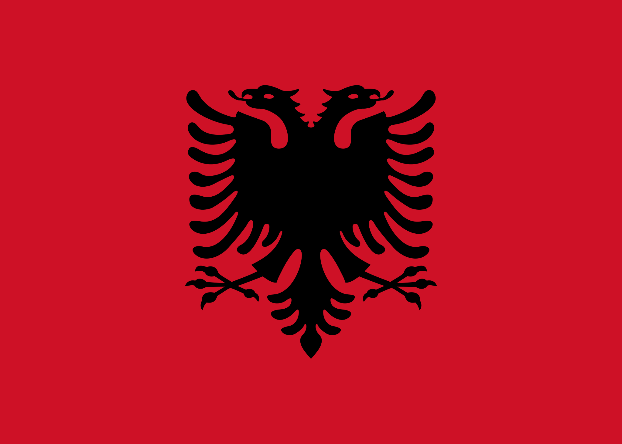 Obrázek státní vlajky státu Albánie - v rozlišení 2048x1463 - Evropa Obrázek státní vlajky státu Albánie - v rozlišení 2048x1463 - Evropa