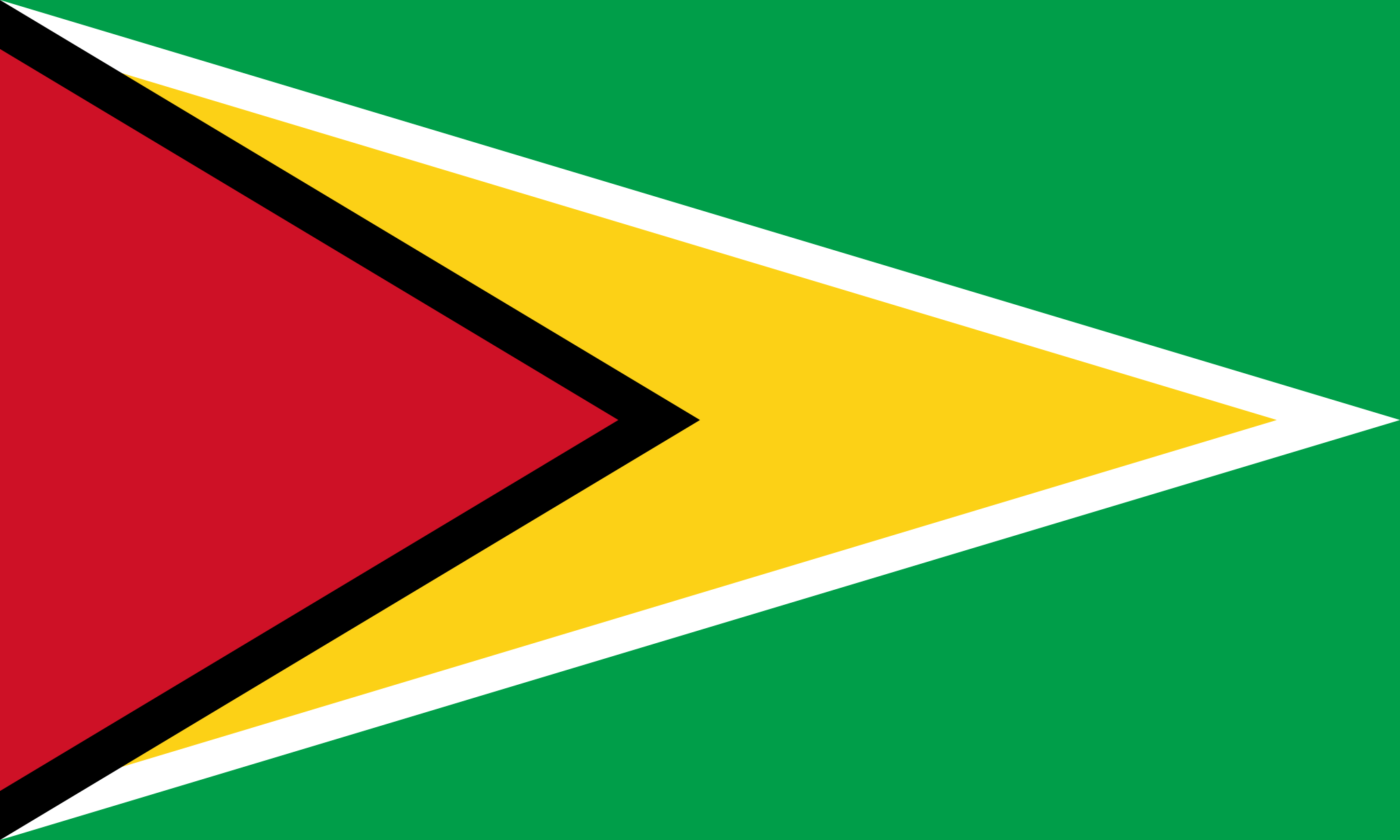 Obr�zek st�tn� vlajky st�tu Guyana - v rozli�en� 2048x1229 - Ji�n� Amerika