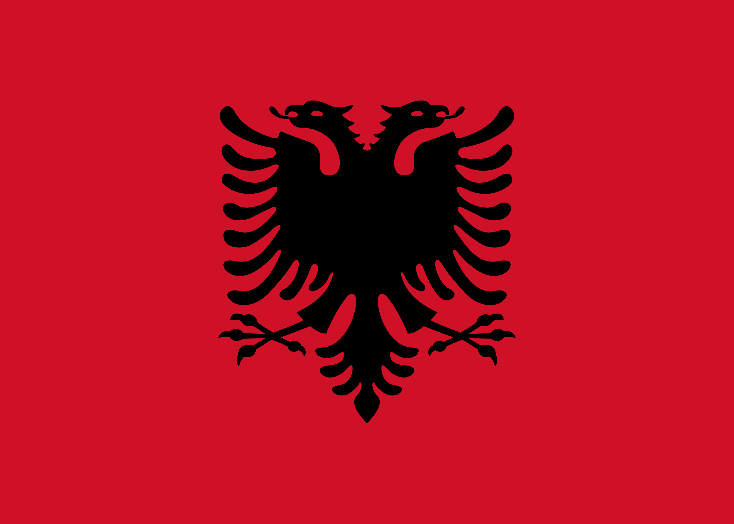 Obrázek státní vlajky státu Albánie - v rozlišení 2560x1829 - Evropa Obrázek státní vlajky státu Albánie - v rozlišení 2560x1829 - Evropa