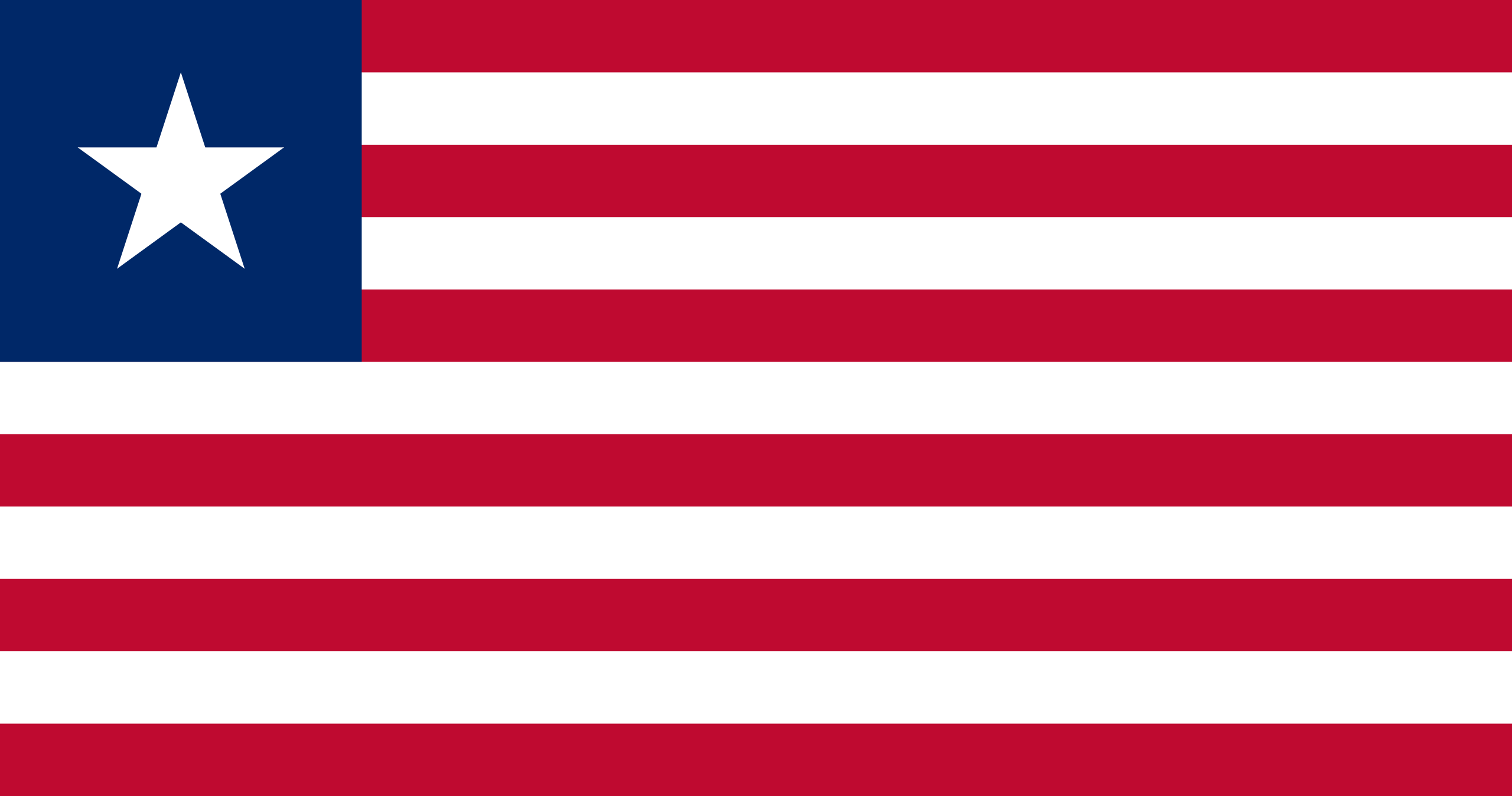 Obrázek státní vlajky státu Libérie - v rozlišení 2560x1347 - Afrika Obrázek státní vlajky státu Libérie - v rozlišení 2560x1347 - Afrika